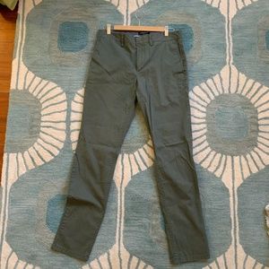 Banana Republic Fulton Stretch Chino, Army Green, 32x34